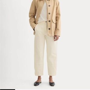 Everlane Utility Barrel Pants Ecru